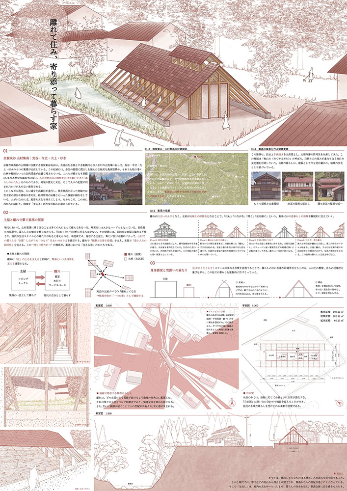 福井新聞社賞　離れて住み、寄り添って暮らす家　田畑 壮志郎　大阪公立大学大学院2年