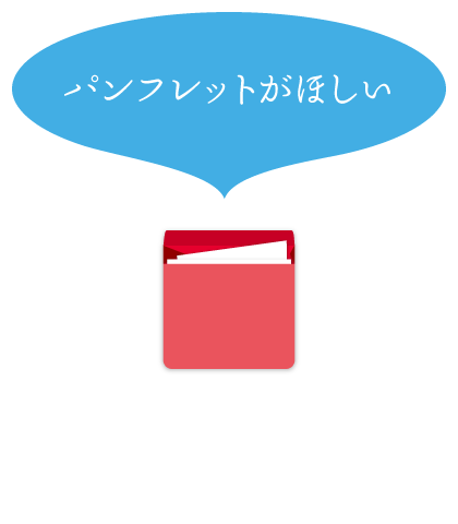 資料請求：パンフレットがほしい