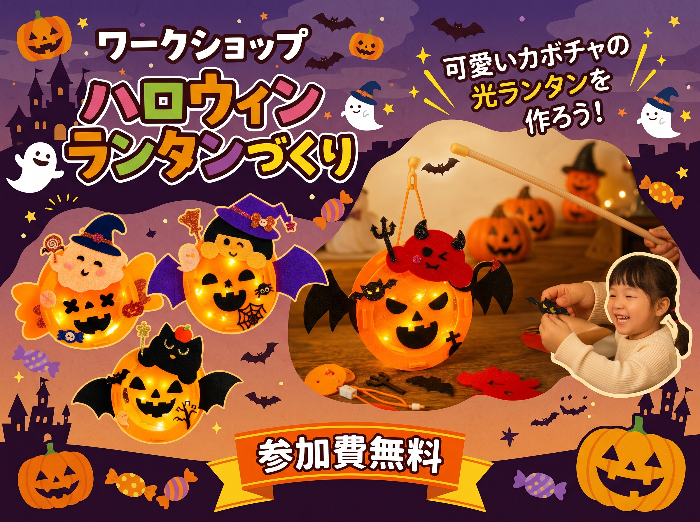 10/24(土)～10/25(日)WORKSHOP！ハロウィンランタン作り【予約制】